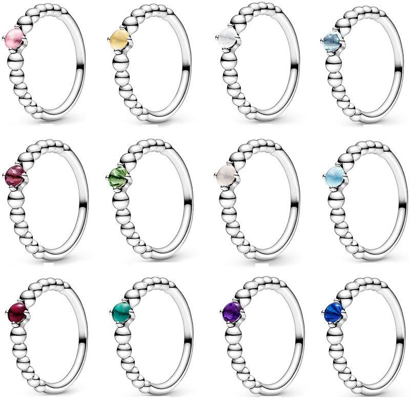 December Layered Colorful Rings Zircon DIY Minimalist Accessories Chinese Style Design