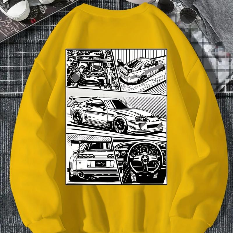 

Slim Fit Crew Neck Sweatshirt, Mesh Underarm Panels, Breathable S