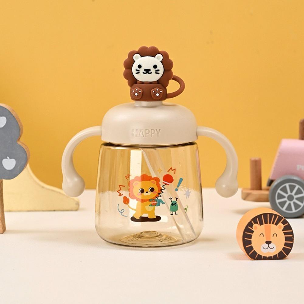 Cartoon Baby Drinking Cup 350ml Toddler Milk Cup Creative Baby Feeding Bottle  Baby