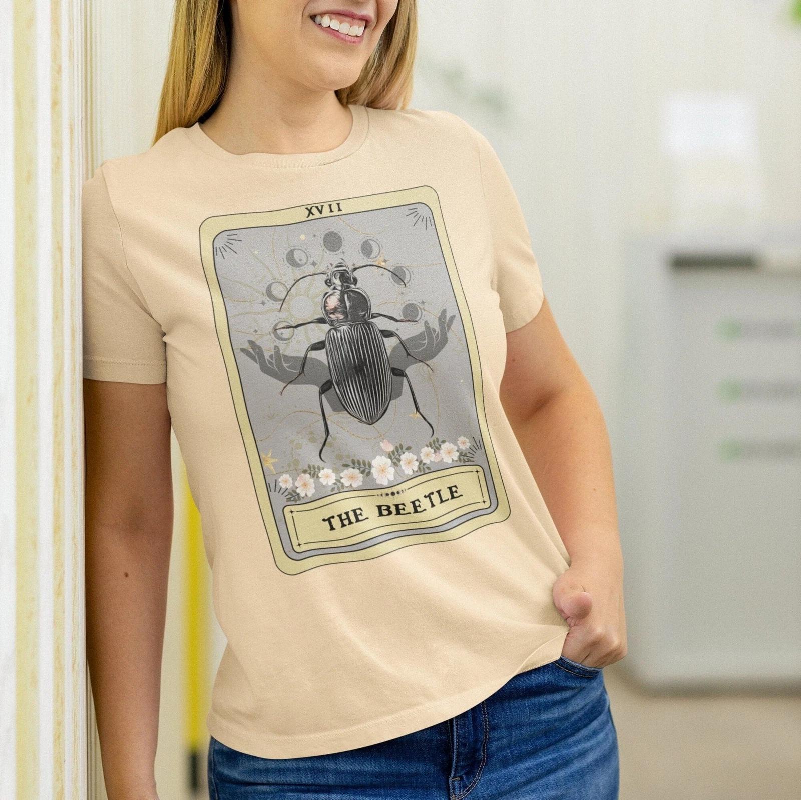 The Beetle Tarot Card Shirt, Bug Insect S