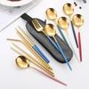 Portable 316 Stainless Steel Travel Cutlery and Straw Set