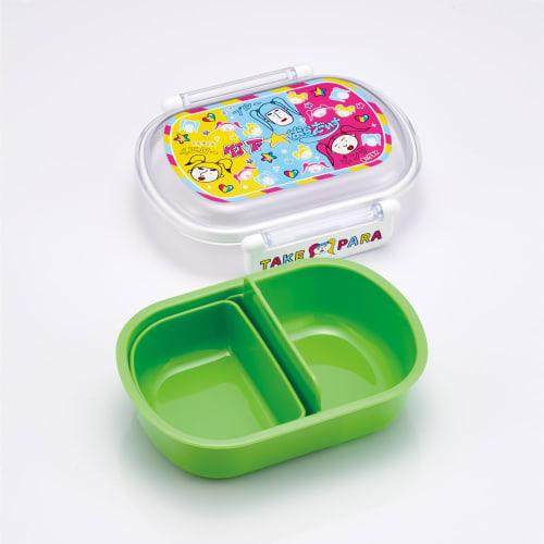 Skater Children's Bento Box, 1 Tier, 360ml, with Core (Side Dishes Container), Dome Shape, Fluffy Kids Lunch, Antibacterial Treatment, Made in Japan,