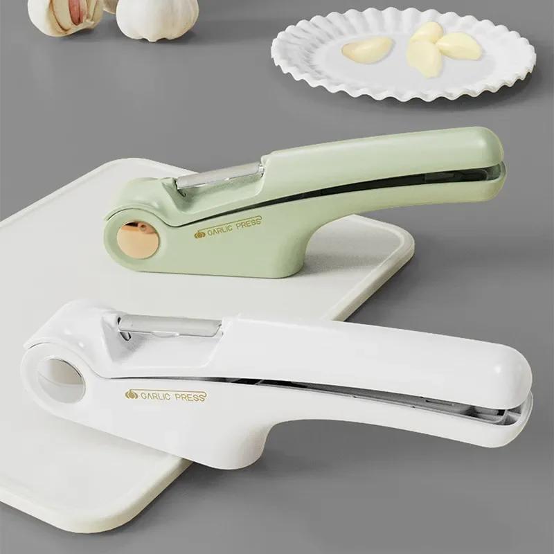 Multifunction Garlic Press Crusher Kitchen Cooking Ginger Squeezer Peeler Masher Handheld Ginger Mincer Tool Kitchen Accessories