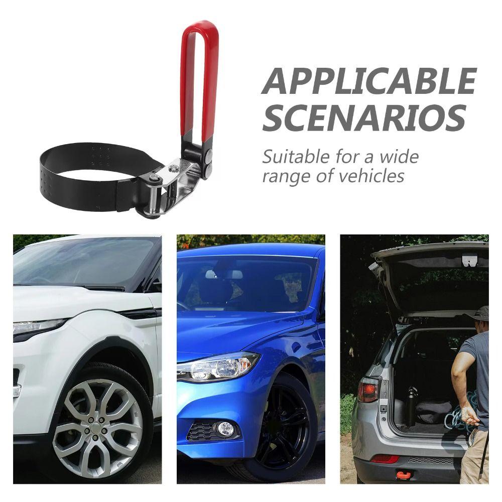 Adjustable Fit Oil Filter Wrench Steel Band Adjustable Filter Wrench  Repair Operations