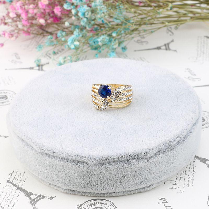 Stunning Fashionable Crystal Ring In [insert Color] For Elegant Lady's Party Jewelry
