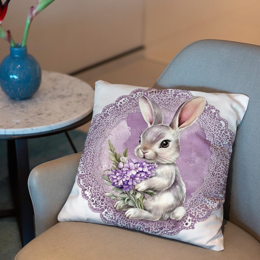 Easter Cushion Cover 2-in-1 Reversible Plush Pillow Cover | Car/Sofa/Bed | Perfect Gift