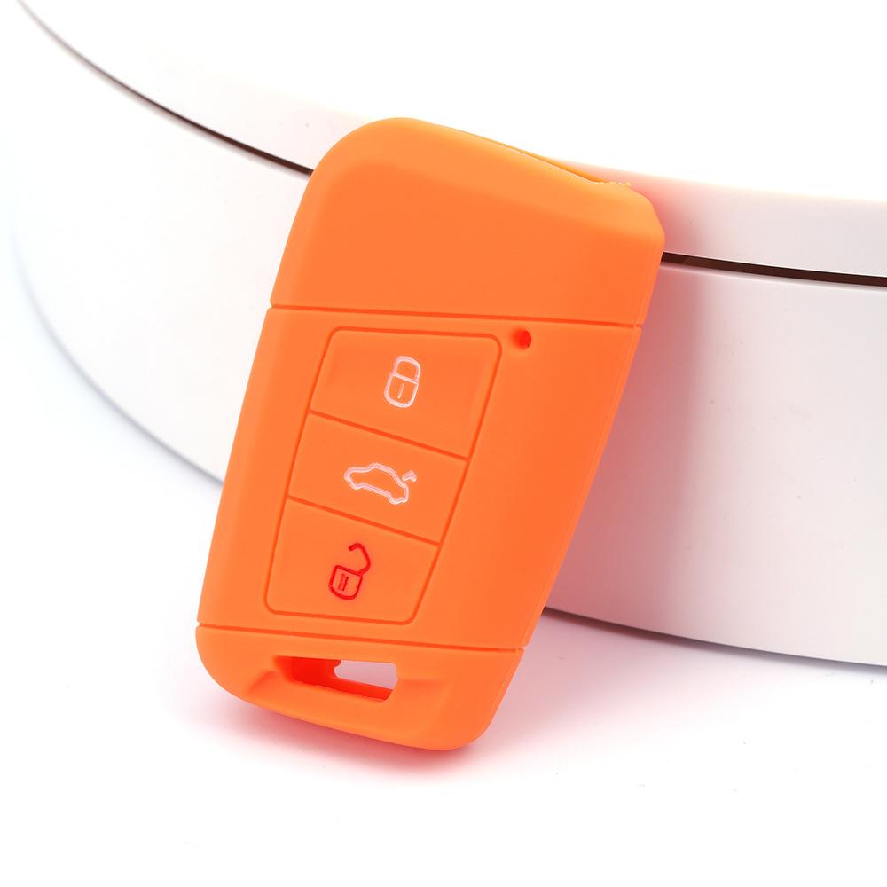 Suitable for Volkswagen CC Weilan 3-button Silicone Key Bag Magotan B8 Passat Arteon Key Cover Remote Control Cover