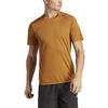 Adidas T Shirts Men's Khaki Crew Neck Moderate Straight Fit IB9098