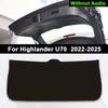 For Toyota Highlander U70 U50 U40 2009-2025 Car Boot Tailgate Kick Pad Leather Anti Kick Anti-dirty Trunk Door Mat Protection