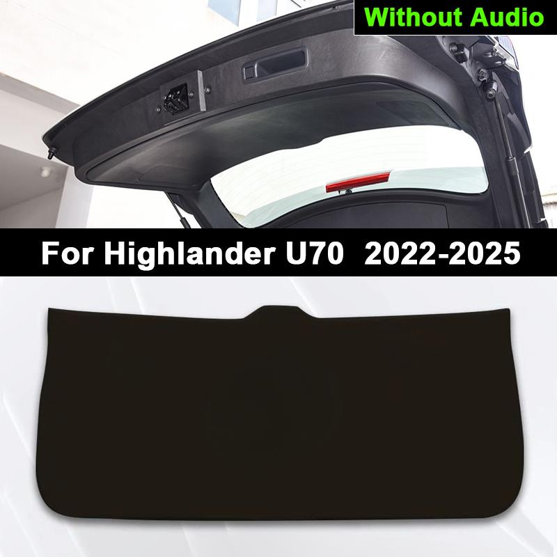For Toyota Highlander U70 U50 U40 2009-2025 Car Boot Tailgate Kick Pad Leather Anti Kick Anti-dirty Trunk Door Mat Protection
