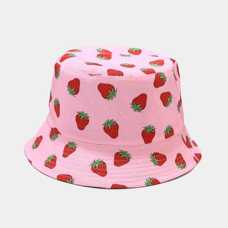 Hot Selling Fruit Pattern Bucket Hat Men and Women Outdoor Leisure Visor Summer Travel Hat
