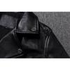 Chinese Size Heavy Motorcycle Jacket Natural Cowhide Leather Top Layer Causal Vintage Retro Moto Suit Leather Coat Winter