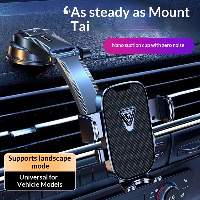 Car Phone Holder Mount Suction Cup 360° Rotation Universal Dashboard Stand Shockproof for All Smart Phones