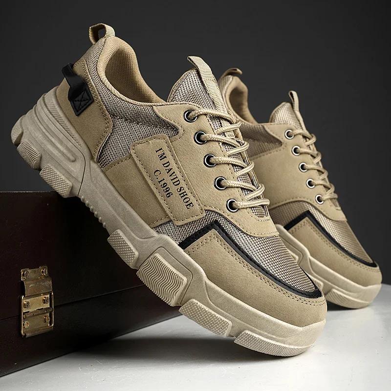 

Мягкая удобная обувь на ощупь, на шнуровке, с круглой головкой, сезонная одежда, обувь, мужская обувь в стиле ретро, ​​повседневная модная одежда, обувь