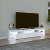 Vidaxl Szafka Pod Tv Z Oświetleniem Led, Biała 200X36,5X40 Cm