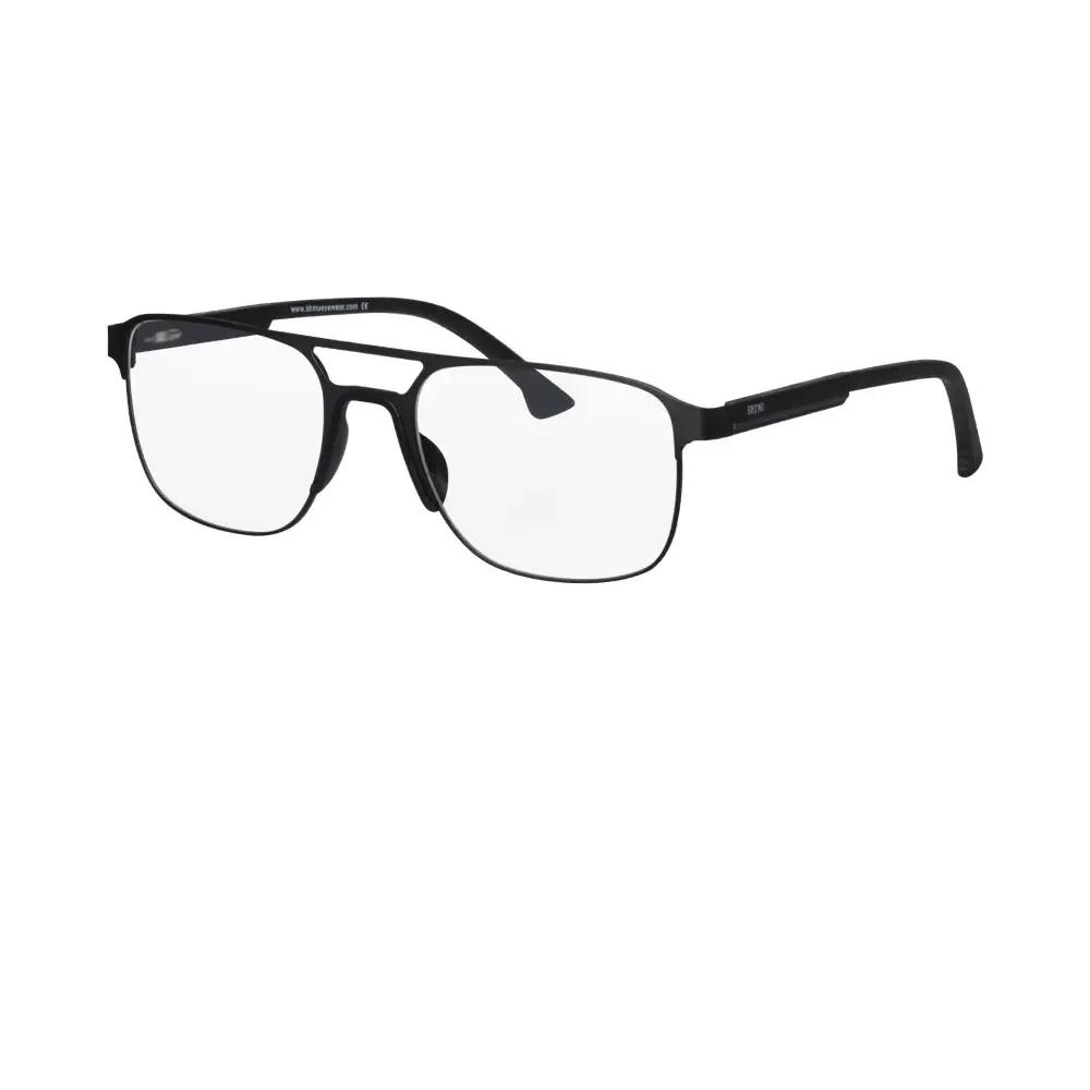 SHINU Multifocal Glasses Near and Far Reading Glasses Multifocal Men Standard Prescription  Metal Frame Size 138mm up100down300