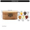 Tragbarer Gitarrenplektrum-Box-Halter mit 5 Gitarrenplektren Holz Gitarrenplektrum-Aufbewahrungsbox Leichtgewichtige Gitarrenplektren-Koffer