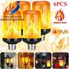 Dynamic Flame Gravity Sensor Lamp with Black Background for KTV Ambience