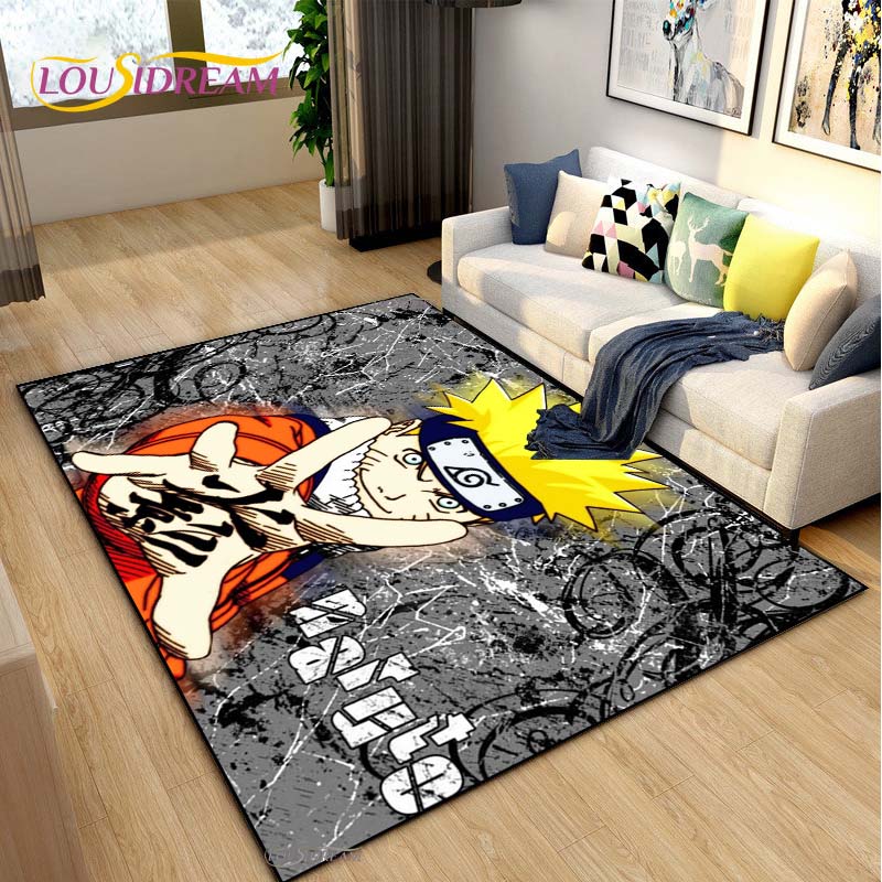 Bandai Naruto Cartoon Anime Carpet for Living Room Bedroom Cute Rugs Kitchen Door Kids Un-slip Floor Mats Alfombra Birthday Gift