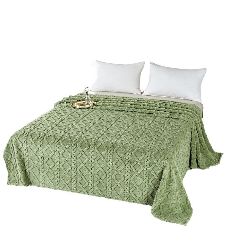 Taffeta Coral Fleece Flannel Blanket – Nap & Summer Air Conditioning Use, Perfect Gift, Small Size