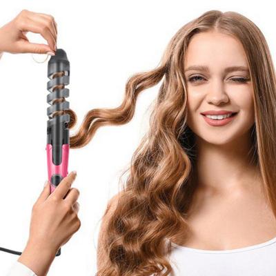 Yousheng Elektrischer Lockenstab Frizz-frei Schnelles Aufheizen Tragbarer Lockenstab Automatischer Eierbrötchen Wellenlockenstab Frauen Haarstyling (EU-Stecker)