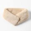 Lara Magnetic Fur Scarf - L Beige