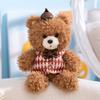 25/35cm New Cowboy Brown Little Bear Plush Toys Kawaii Stuffed Animals Bears Doll Baby Sleeping Pillow Home Decor for Girls Gift