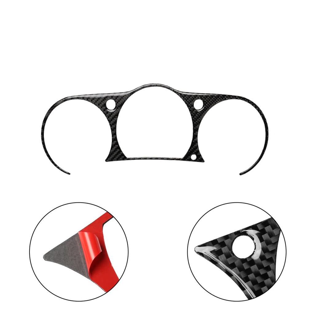 Carbon Fiber For NISSAN 350Z Z33 2003-2009 Accessories Interior Trim Car Dashboard Speedometer Frame Sticker