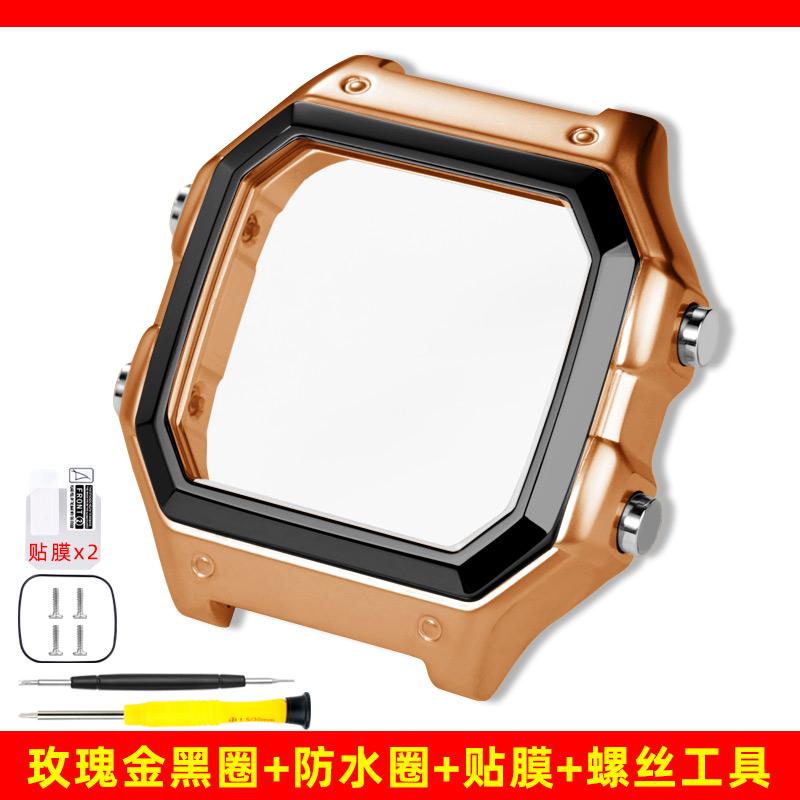 AE1200 Gehäuse Mod Kit Für Casio AE-1200WH Uhr Edelstahl Gehäuse AE1200 AE1300 Metalllünette Spiegel Wasserdichter Ring Werkzeuge Teile