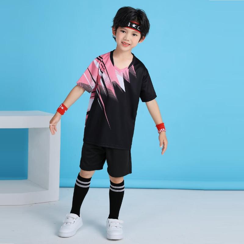 Children's Badminton Training Uniforms Boys and Girls Printing Primary School Students Sports Competition Training Uniforms Quick-drying Soldiers Ball
