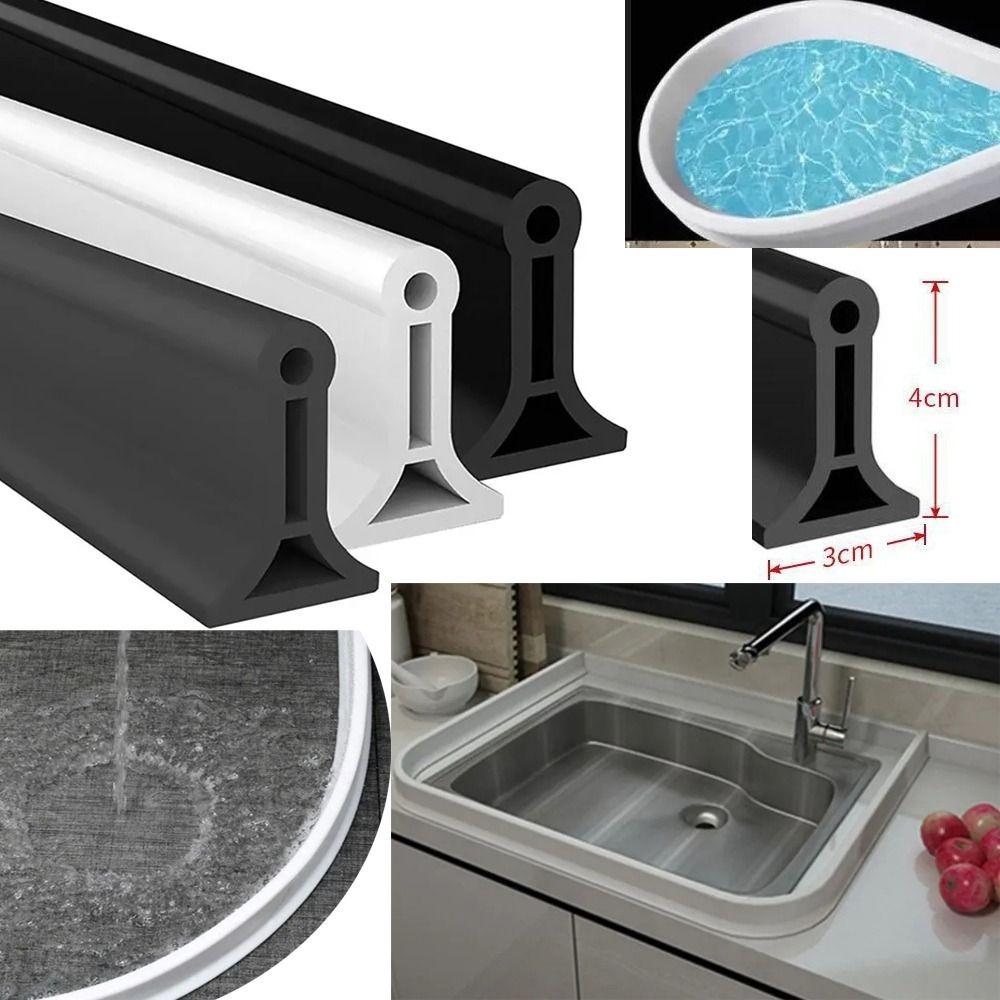 1M Curve Frame Floor Barrier Ground Block Shower Accessory Water Stop Strip Bathroom Floor