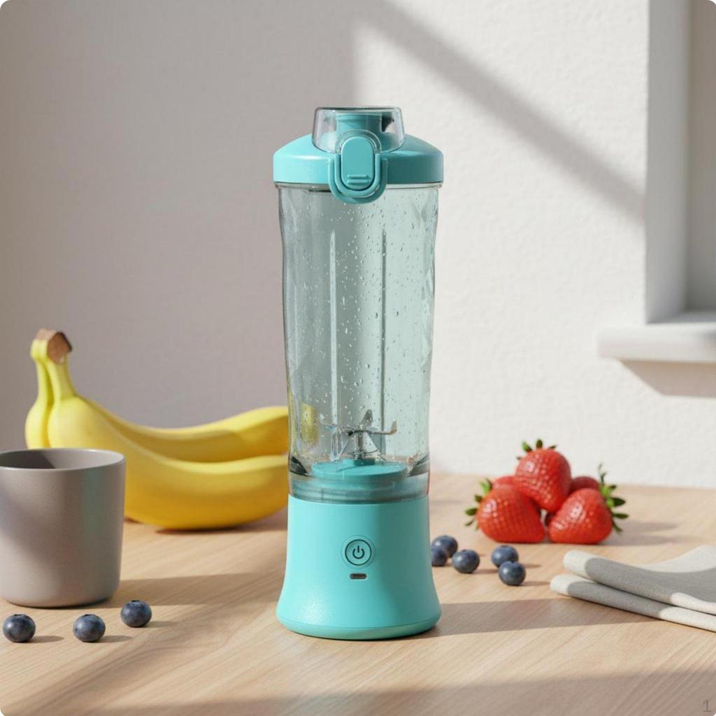 Portable Blender Design Individual Ice Crusher Crushing USBCharged Juicer Cup for Travel, Office,