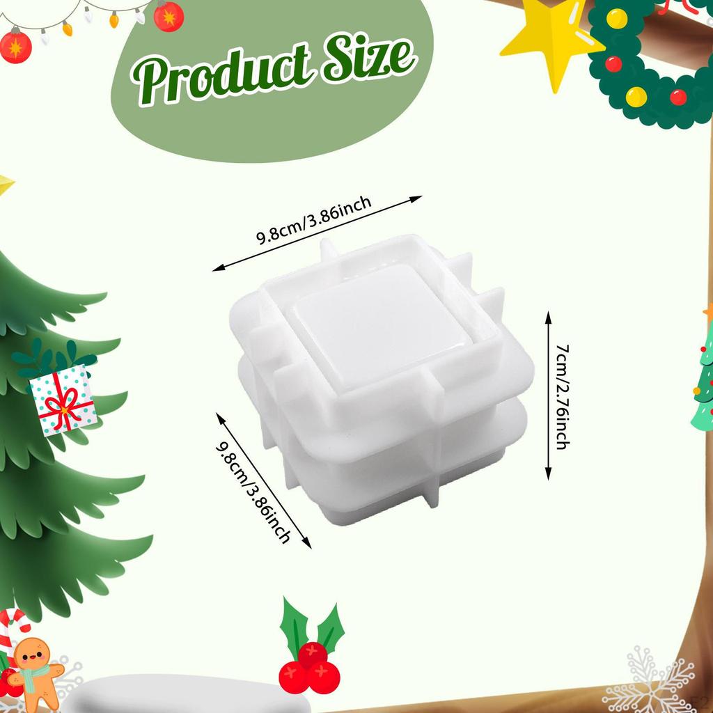 Christmas Silicone Model Decor Chimney Ornament Multipurpose Festive Easy To Demold Handcraft Unique