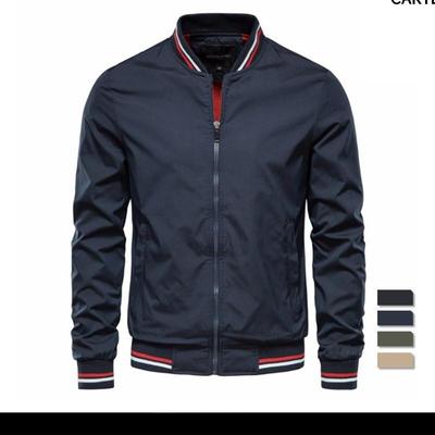 2026 New V-neck Design Spring and Autumn Fashion High Quality Men's Jackets for Men's Leisure Slim Fit Men's Baseball Jackets