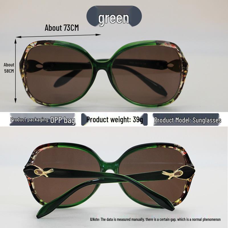 Women's Trendy Oversized Sunglasses with Crystal Stone Lenses