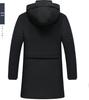 Men's Mid-Length Winter Down Cotton Jacket - Thick, Warm, Casual Coat