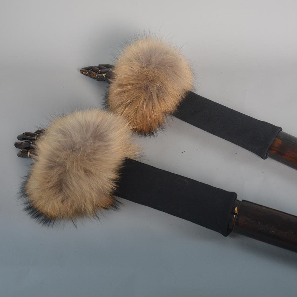 Fox Fur Cuff Arm Warmer Lady Bracelet Real Fur Wristband Glove High Quality Fox fur Cuffs Hot Sale Wrist Warmer