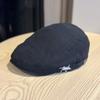 New Retro Old Fashioned Forward-looking Hat for Women Before and After Washing Spring and Summer Casual All Match Beret Autumn Solid Color Hat