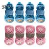 Comfortable Summer Walking Dog Gear 4Pcs Shoes for Hot Pavement, Breathable Mesh Boots, Water Resistant Sneakers Paw Protectors with Non-slip
