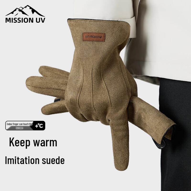 MISSION Men's Thermal Fleece-Lined Outdoor Touchscreen Gloves
