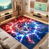 Crystal Palace Football Print Crystal Velvet Rug, Comfortable Water Absorbent Non Slip Indoor Floor Carpet