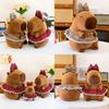 Capybara Bowknot Flower Skirt Design Doll Animal Plush Toy Kids Gift Birthday