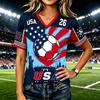 Women's Fashion Casual Letter Print Short Sleeve T-Shirt Top