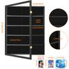RLOAO Trading Card Display UV Large Card Premium Display Case with Lock and Opening Highly Fashionable and Holds 35 Trading Sun and Dust 62cm Wide x