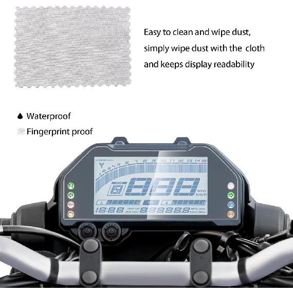 Instrument Film Dashboard Screen Protector Replacement for Yamaha MT03 MT-25 2020-2022 YZF-R25 2019-2022 YZF R3 R15 V4 2022 Cluster Display Screen