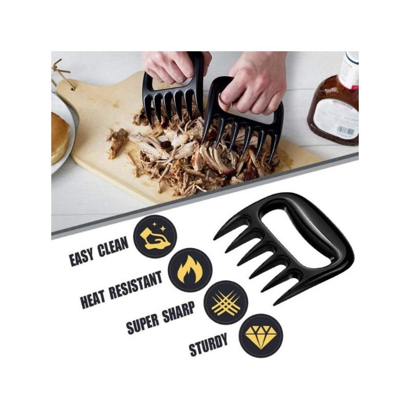Akcesoria do grillowania rozdrabniacz do mięsa mocny wyciągany ściągacz do wieprzowiny widelec do grilla niedźwiedź pazur owoce krajalnica do warzyw krajalnice narzędzia kuchenne