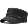 Four Seasons Flat Top Hat Men's Simple Cotton Peaked Hat Fashion Baseball Cap Casual Cap, Commuter Sunshade Hat