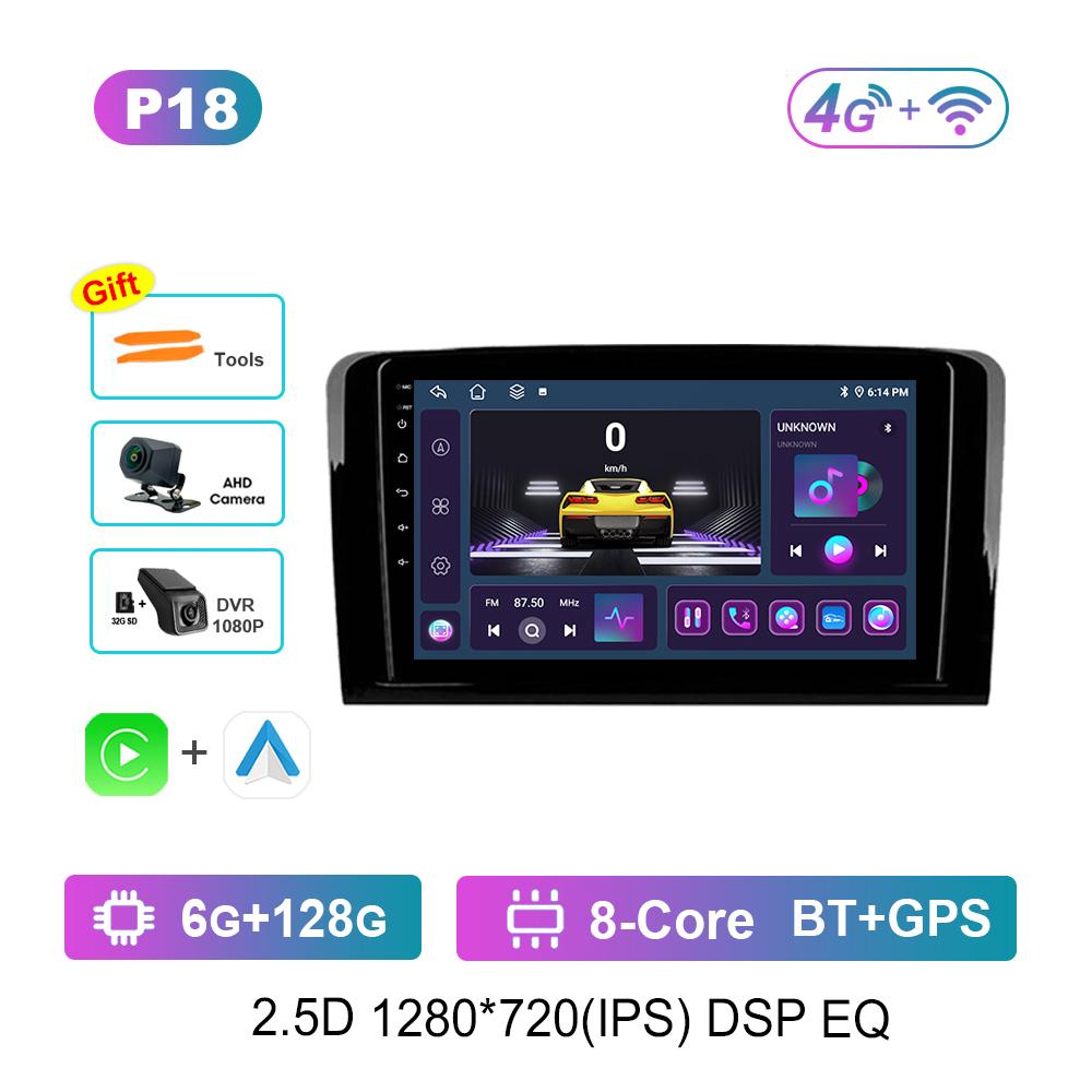 Android Car Radio Multimedia Video Player for Mercedes Benz GL ML W164 ML350 ML500 X164 GL35 GL45 2005 - 2012 GPS Navigation