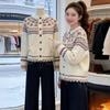 Vintage Fair Isle Jacquard Knit Cardigan