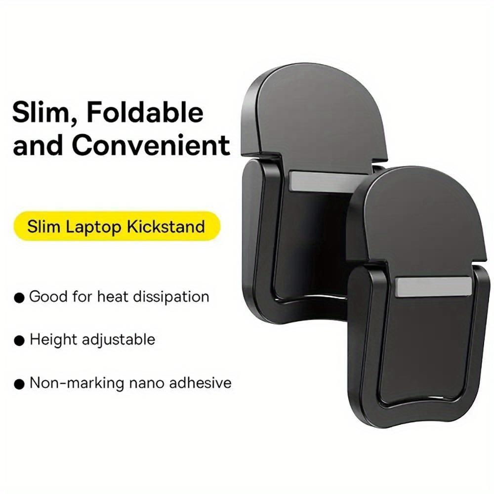 2Pcs Foldable Laptop Stand Home Invisible Non-slip Notebook Bracket Universal Plastic Support for HP Dell Lenovo